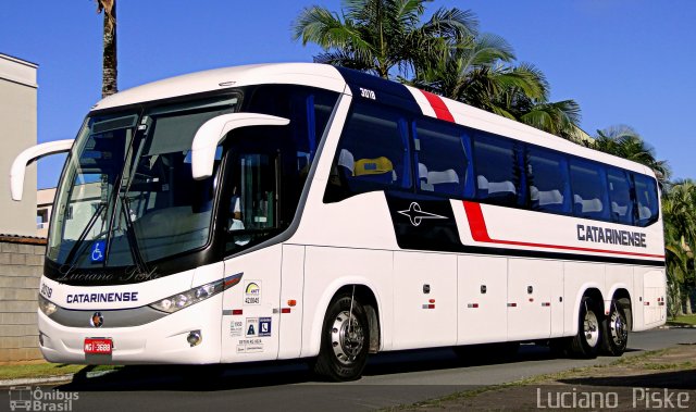 Auto Viação Catarinense 3018 na cidade de Jaraguá do Sul, Santa Catarina, Brasil, por Luciano  Piske. Número da foto: #3479077.