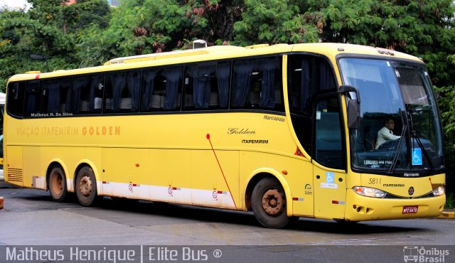 Viação Itapemirim 5811 na cidade de São Paulo, São Paulo, Brasil, por Matheus Henrique. ID da foto: 3478057.