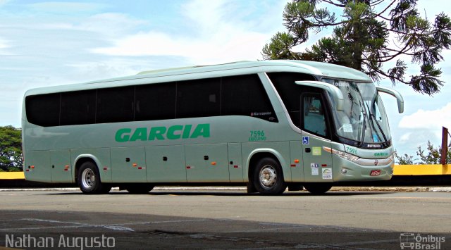 Viação Garcia 7596 na cidade de Londrina, Paraná, Brasil, por Nathan Augusto. Número da foto: #3479174.