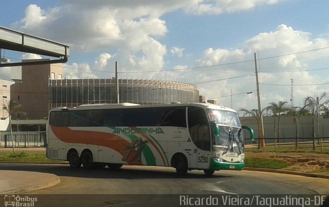 Empresa de Transportes Andorinha 5290 na cidade de Taguatinga, Distrito Federal, Brasil, por Ricardo Vieira. ID da foto: 3480827.