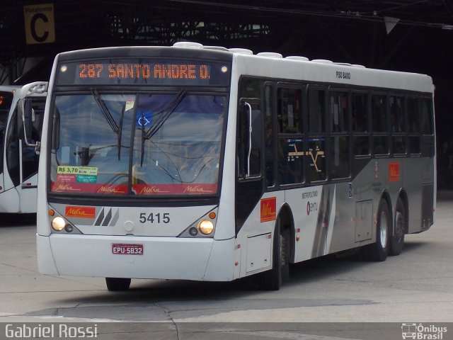 Metra - Sistema Metropolitano de Transporte 5415 na cidade de Diadema, São Paulo, Brasil, por Gabriel Rossi . ID da foto: 3480160.