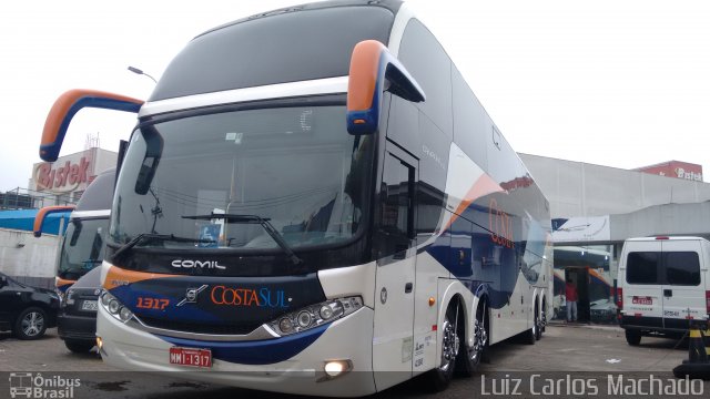 Costa Sul Turismo 1317 na cidade de São José, Santa Catarina, Brasil, por Luiz Carlos Machado. Número da foto: #3482090.