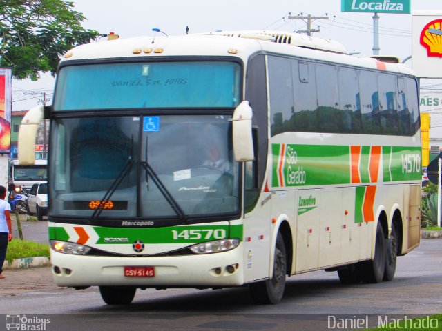 Cia. São Geraldo de Viação 14570 na cidade de Eunápolis, Bahia, Brasil, por Daniel  Machado. ID da foto: 3482226.