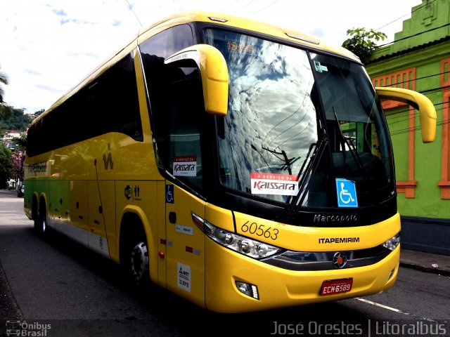 Viação Itapemirim 60563 na cidade de Santos, São Paulo, Brasil, por José Orestes. ID da foto: 3480216.