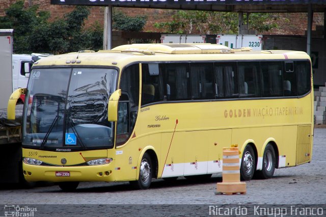 Viação Itapemirim 5519 na cidade de Manhuaçu, Minas Gerais, Brasil, por Ricardo  Knupp Franco. ID da foto: 3482053.