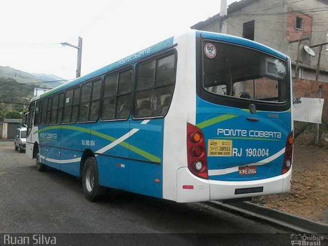 Viação Ponte Coberta RJ 190.004 na cidade de Nova Iguaçu, Rio de Janeiro, Brasil, por Ruan Silva. Número da foto: #3481890.