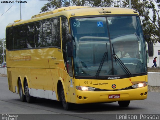 Viação Itapemirim 5515 na cidade de Caruaru, Pernambuco, Brasil, por Lenilson da Silva Pessoa. Número da foto: #3483240.