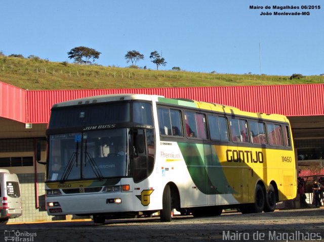 Empresa Gontijo de Transportes 11460 na cidade de João Monlevade, Minas Gerais, Brasil, por Mairo de Magalhães. ID da foto: 3484937.