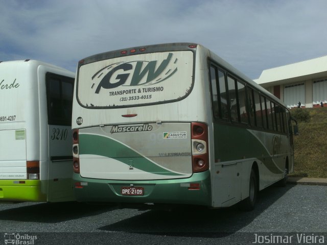 GW Transportes e Turismo 110 na cidade de São José da Lapa, Minas Gerais, Brasil, por Josimar Vieira. ID da foto: 3485159.