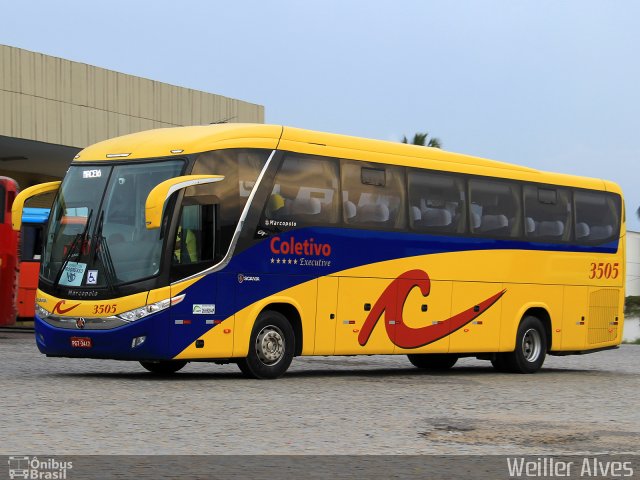 Coletivo Transportes 3505 na cidade de Caruaru, Pernambuco, Brasil, por Weiller Alves. Número da foto: #3486120.