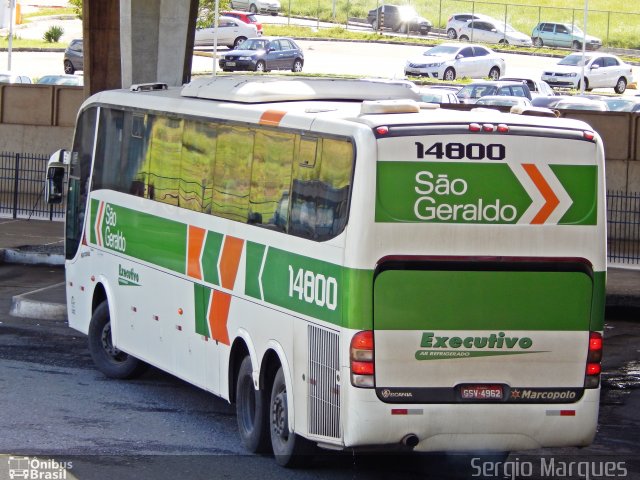 Cia. São Geraldo de Viação 14800 na cidade de Aracaju, Sergipe, Brasil, por Sergio Marques . ID da foto: 3486672.