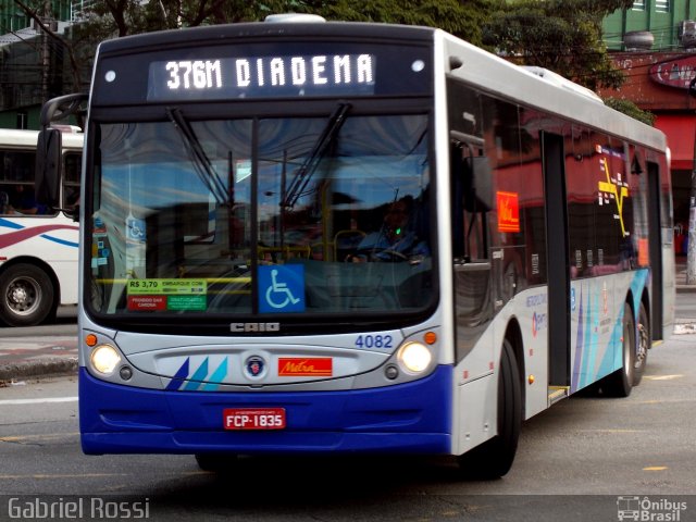 Metra - Sistema Metropolitano de Transporte 4082 na cidade de Diadema, São Paulo, Brasil, por Gabriel Rossi . Número da foto: #3484822.