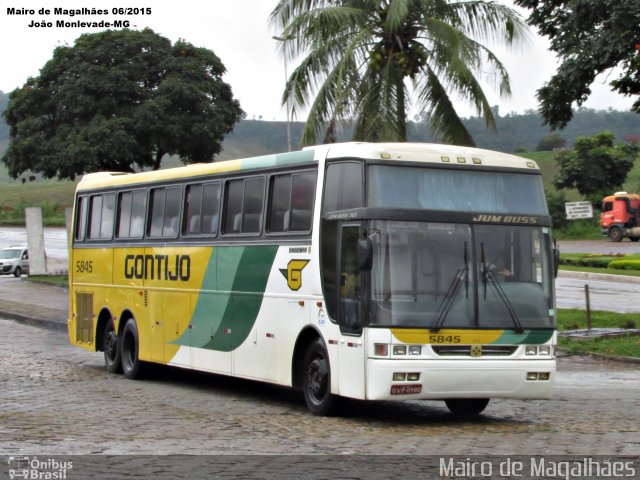 Empresa Gontijo de Transportes 5845 na cidade de João Monlevade, Minas Gerais, Brasil, por Mairo de Magalhães. ID da foto: 3487472.