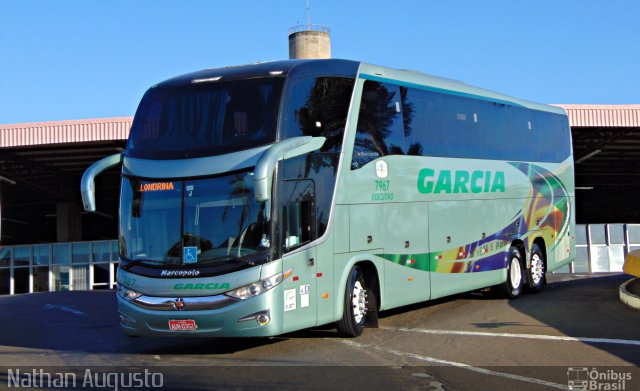 Viação Garcia 7967 na cidade de Londrina, Paraná, Brasil, por Nathan Augusto. Número da foto: #3487987.