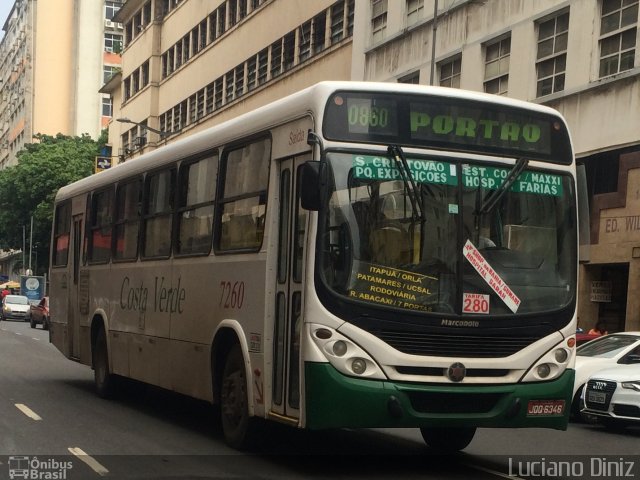 Empresa de Transportes Costa Verde 7260 na cidade de Salvador, Bahia, Brasil, por Luciano Diniz. Número da foto: #3487246.