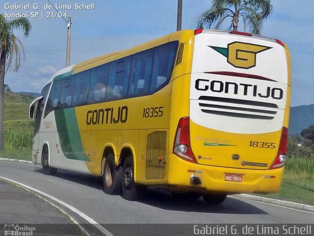 Empresa Gontijo de Transportes 18355 na cidade de Jundiaí, São Paulo, Brasil, por Gabriel Giacomin de Lima. Número da foto: #3487450.