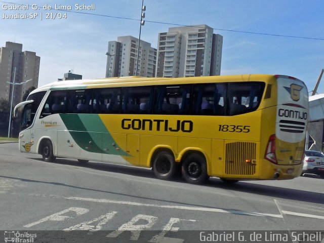 Empresa Gontijo de Transportes 18355 na cidade de Jundiaí, São Paulo, Brasil, por Gabriel Giacomin de Lima. Número da foto: #3487460.