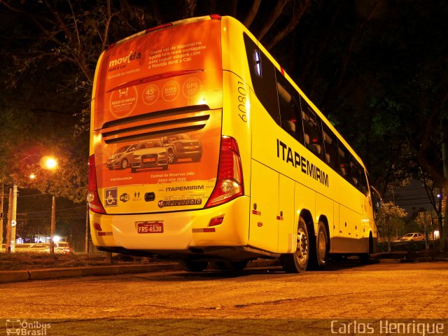 Viação Itapemirim 60801 na cidade de São Paulo, São Paulo, Brasil, por Carlos Henrique. ID da foto: 3488590.