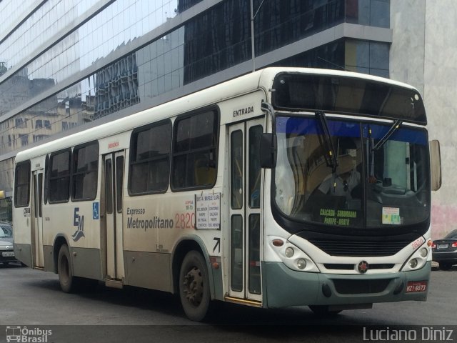 Expresso Metropolitano Transportes 2820 na cidade de Salvador, Bahia, Brasil, por Luciano Diniz. Número da foto: #3487258.