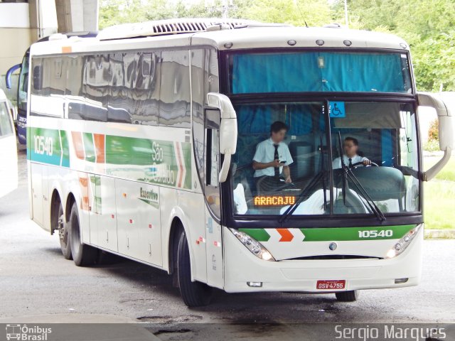 Cia. São Geraldo de Viação 10540 na cidade de Aracaju, Sergipe, Brasil, por Sergio Marques . ID da foto: 3539338.