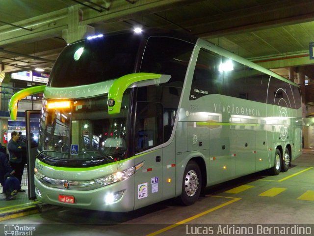 Viação Garcia 7877 na cidade de São Bernardo do Campo, São Paulo, Brasil, por Lucas Adriano Bernardino. ID da foto: 3559691.