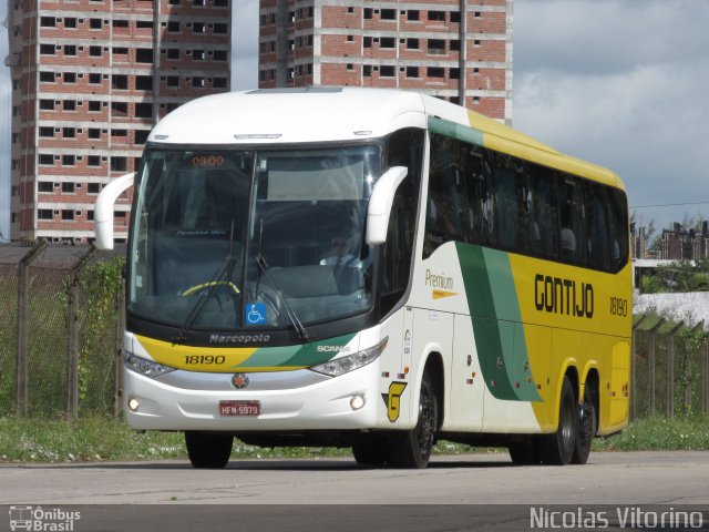 Empresa Gontijo de Transportes 18190 na cidade de Natal, Rio Grande do Norte, Brasil, por Nícolas Vitorino Lopes. ID da foto: 3560461.