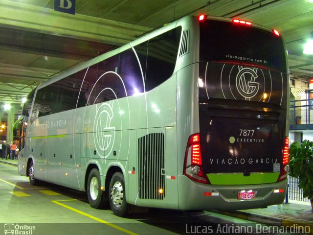 Viação Garcia 7877 na cidade de São Bernardo do Campo, São Paulo, Brasil, por Lucas Adriano Bernardino. ID da foto: 3559696.