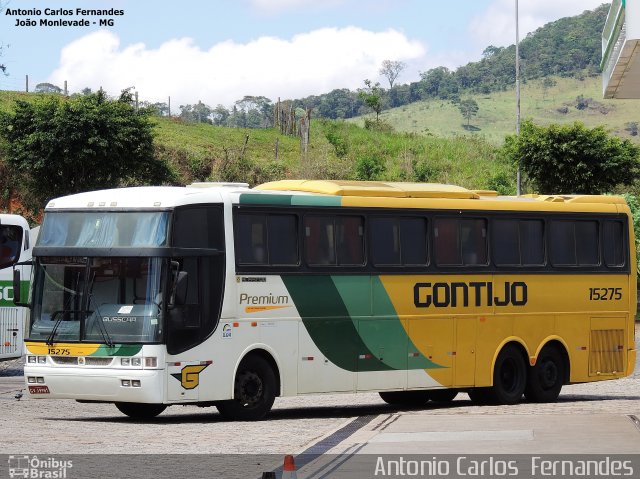 Empresa Gontijo de Transportes 15275 na cidade de João Monlevade, Minas Gerais, Brasil, por Antonio Carlos Fernandes. Número da foto: #3560255.