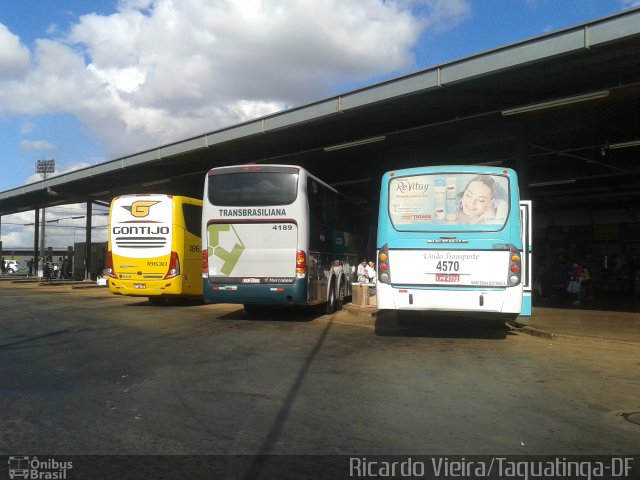 UTB - União Transporte Brasília 4570 na cidade de Taguatinga, Distrito Federal, Brasil, por Ricardo Vieira. Número da foto: #3559182.
