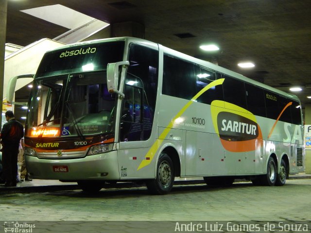 Saritur - Santa Rita Transporte Urbano e Rodoviário 10100 na cidade de Belo Horizonte, Minas Gerais, Brasil, por André Luiz Gomes de Souza. Número da foto: #3561010.