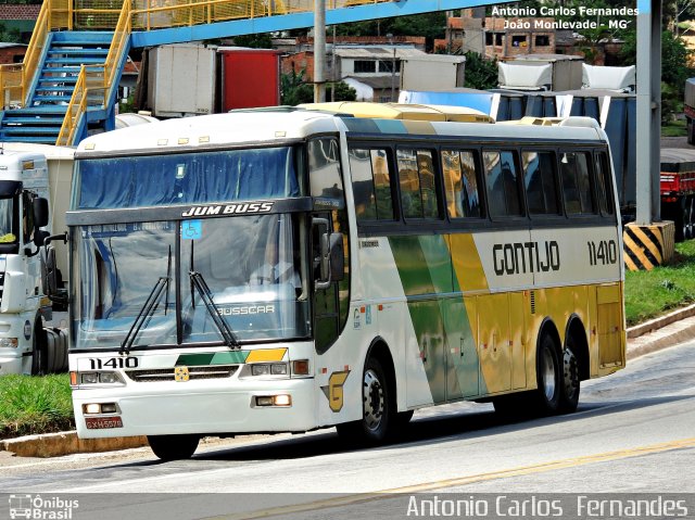 Empresa Gontijo de Transportes 11410 na cidade de João Monlevade, Minas Gerais, Brasil, por Antonio Carlos Fernandes. Número da foto: #3559668.