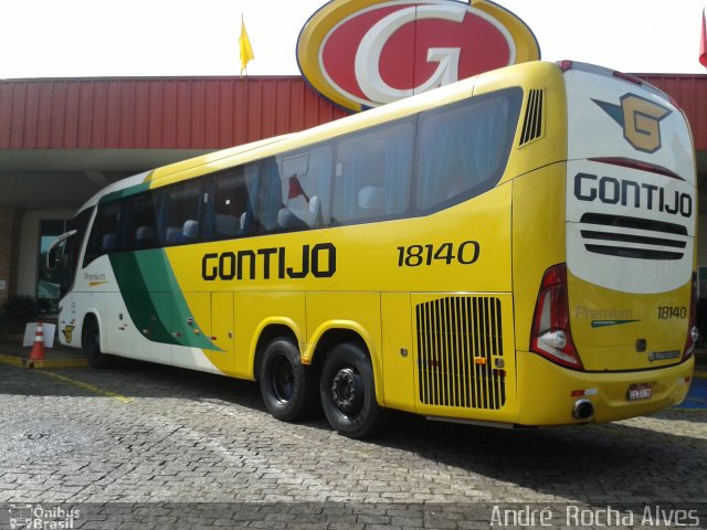 Empresa Gontijo de Transportes 18140 na cidade de Santa Bárbara d`Oeste, São Paulo, Brasil, por André  Rocha Alves. ID da foto: 3563327.