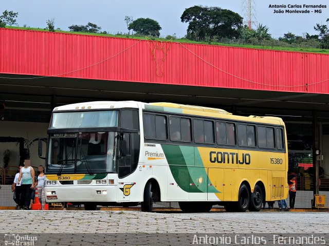 Empresa Gontijo de Transportes 15380 na cidade de João Monlevade, Minas Gerais, Brasil, por Antonio Carlos Fernandes. ID da foto: 3561929.