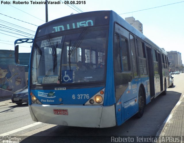 Viação Paratodos > São Jorge > Metropolitana São Paulo > Mobibrasil 6 3776 na cidade de São Paulo, São Paulo, Brasil, por Roberto Teixeira. ID da foto: 3562684.