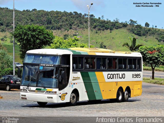 Empresa Gontijo de Transportes 11385 na cidade de João Monlevade, Minas Gerais, Brasil, por Antonio Carlos Fernandes. ID da foto: 3563876.