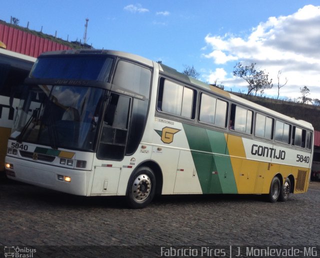 Empresa Gontijo de Transportes 5840 na cidade de João Monlevade, Minas Gerais, Brasil, por Fabrício  Francisco Pires. Número da foto: #3564733.