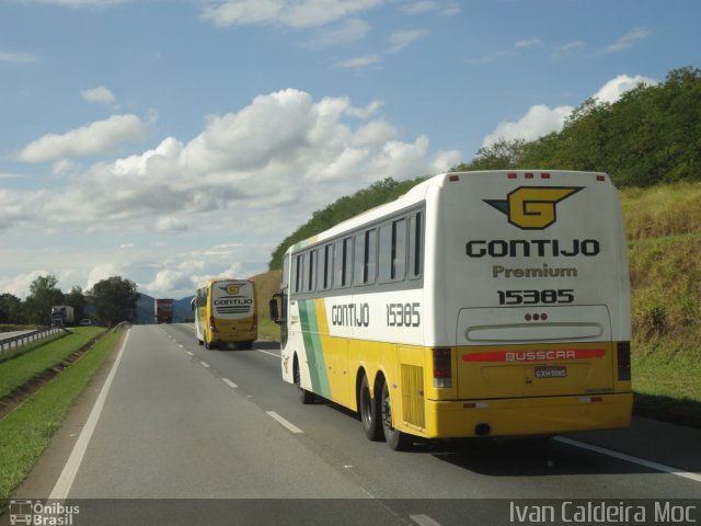 Empresa Gontijo de Transportes 15385 na cidade de Campanha, Minas Gerais, Brasil, por Ivan Caldeira Moc. Número da foto: #3563839.