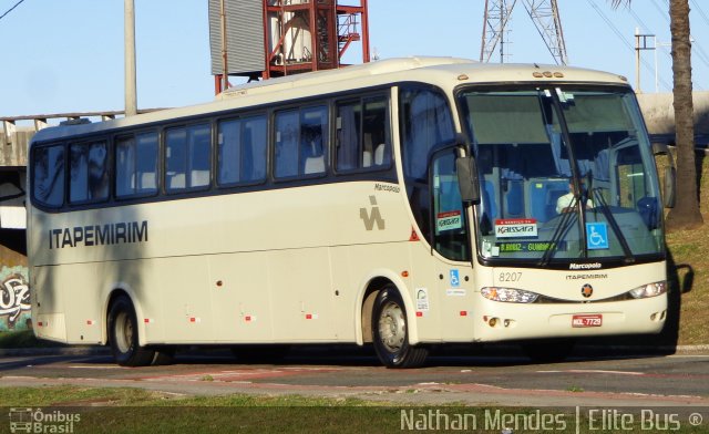 Viação Itapemirim 8207 na cidade de Vitória, Espírito Santo, Brasil, por Nathan Mendes. Número da foto: #3565088.