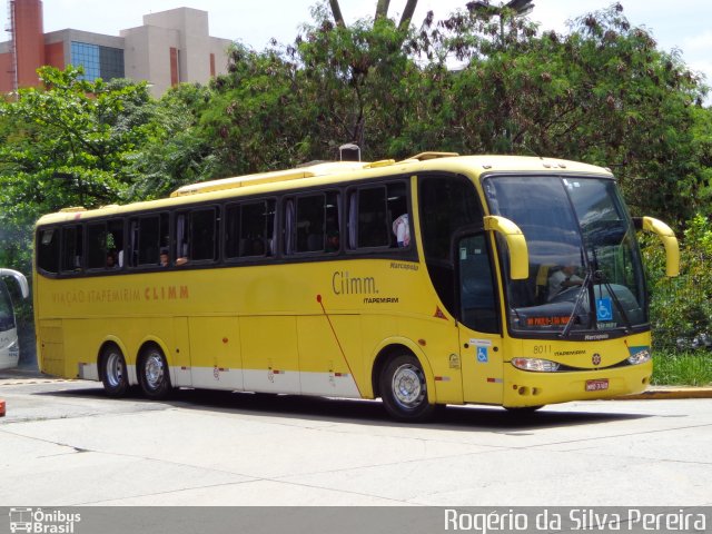 Viação Itapemirim 8011 na cidade de São Paulo, São Paulo, Brasil, por Rogério da Silva Pereira. Número da foto: #3564674.