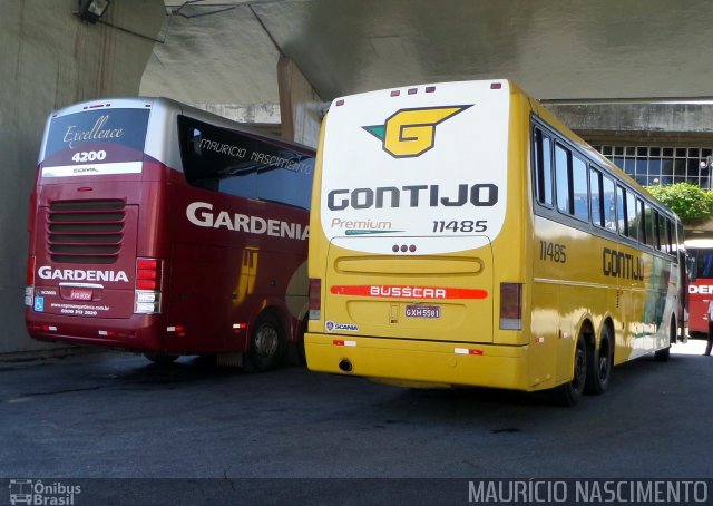 Empresa Gontijo de Transportes 11485 na cidade de Belo Horizonte, Minas Gerais, Brasil, por Maurício Nascimento. Número da foto: #3565412.