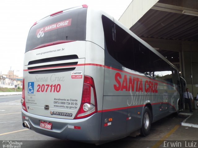 Viação Santa Cruz 207110 na cidade de Ribeirão Preto, São Paulo, Brasil, por Erwin  Luiz. Número da foto: #3563604.