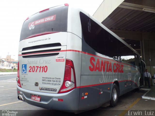 Viação Santa Cruz 207110 na cidade de Ribeirão Preto, São Paulo, Brasil, por Erwin  Luiz. ID da foto: 3563604.