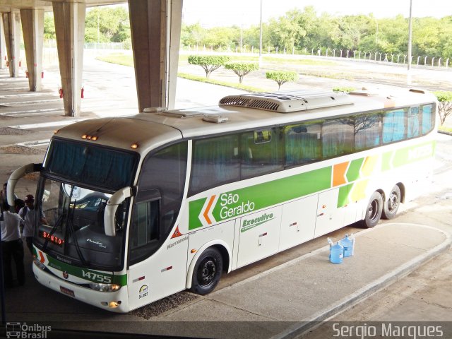 Cia. São Geraldo de Viação 14755 na cidade de Aracaju, Sergipe, Brasil, por Sergio Marques . ID da foto: 3566402.