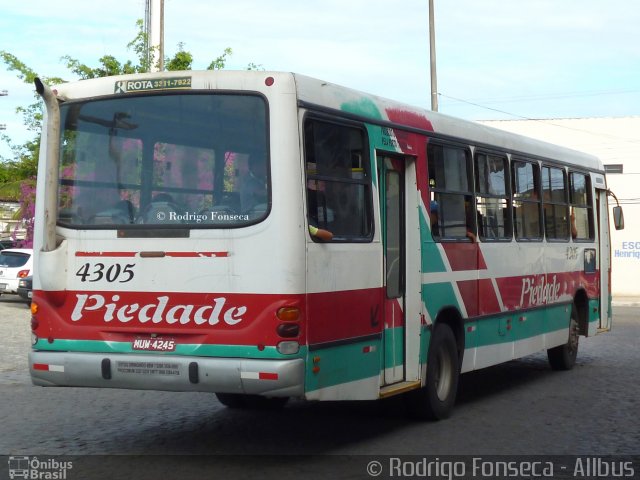 Auto Viação Nossa Senhora da Piedade 4305 na cidade de Maceió, Alagoas, Brasil, por Rodrigo Fonseca. Número da foto: #3567435.
