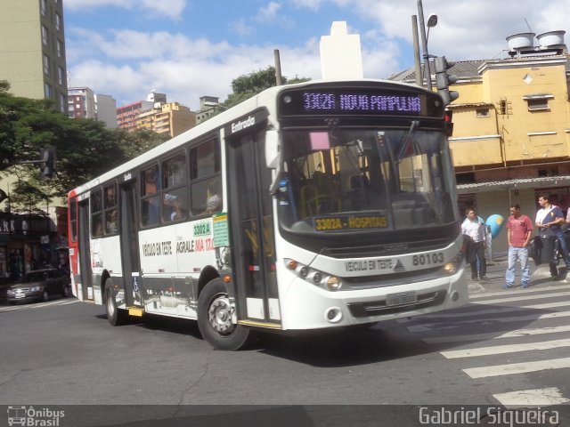 Pampulha Transportes > Plena Transportes 80103 na cidade de Belo Horizonte, Minas Gerais, Brasil, por Gabriel Oliveira. Número da foto: #3567335.