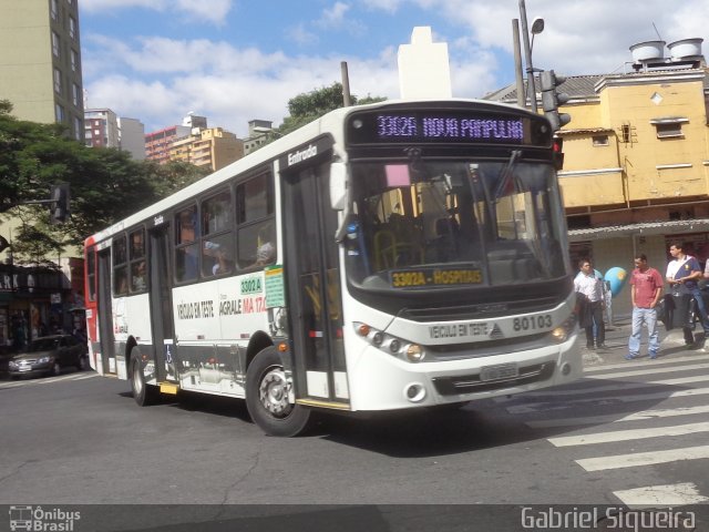 Pampulha Transportes > Plena Transportes 80103 na cidade de Belo Horizonte, Minas Gerais, Brasil, por Gabriel Oliveira. ID da foto: 3567335.