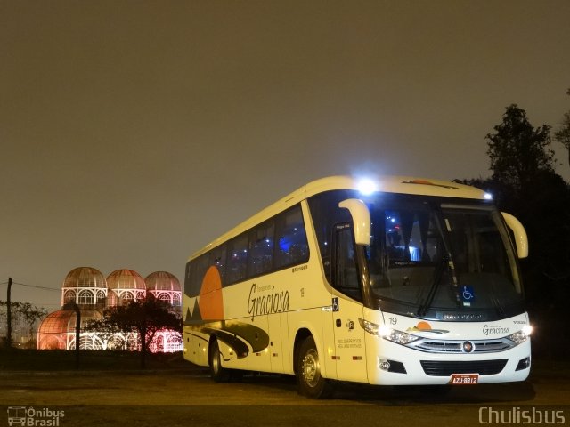 Transportes Graciosa 19 na cidade de Curitiba, Paraná, Brasil, por Paulo Roberto Chulis. ID da foto: 3567587.