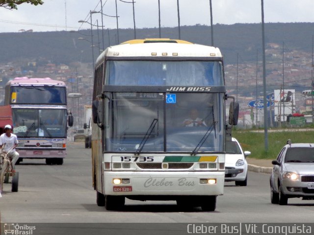 Empresa Gontijo de Transportes 15735 na cidade de Vitória da Conquista, Bahia, Brasil, por Cleber Bus. ID da foto: 3566852.