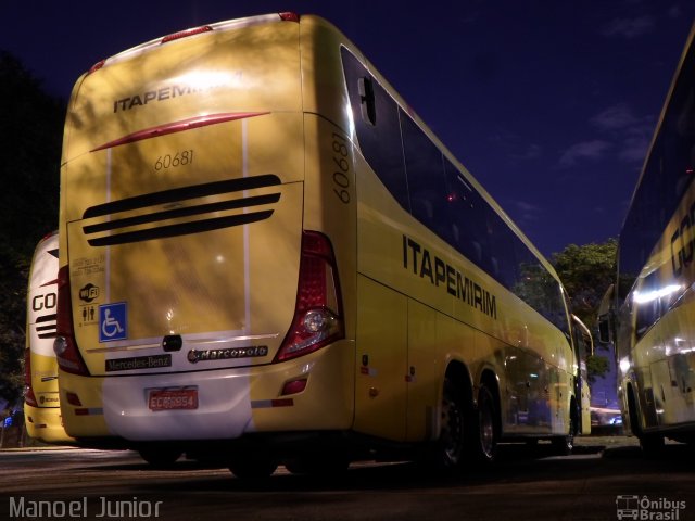 Viação Itapemirim 60681 na cidade de São Paulo, São Paulo, Brasil, por Manoel Junior. Número da foto: #3565515.