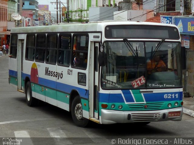 Empresa Auto Viação Massayó 6211 na cidade de Maceió, Alagoas, Brasil, por Rodrigo Fonseca. Número da foto: #3567427.